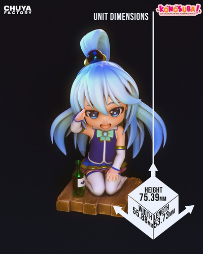 Aqua Konosuba Deusa Clériga Chibi - Mídia 2