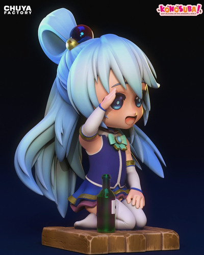 Aqua Konosuba Deusa Clériga Chibi - Mídia 7