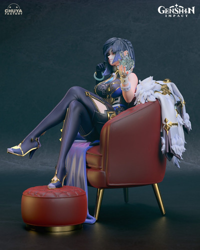 Yelan Genshin Impact Liyue Dama Negra 1:6 - Mídia 3