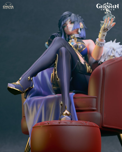 Yelan Genshin Impact Liyue Dama Negra 1:6 - Mídia 7