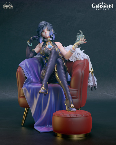 Yelan Genshin Impact Liyue Dama Negra 1:6 - Mídia 9