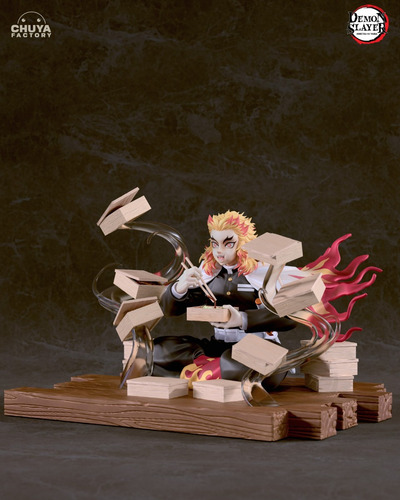Rengoku Kimetsu No Yaiba Hashira Chamas 1:6 - Mídia 8