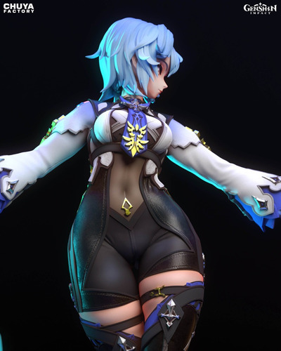 Eula Genshin Impact Jogo Espadachim Cryo - Mídia 4