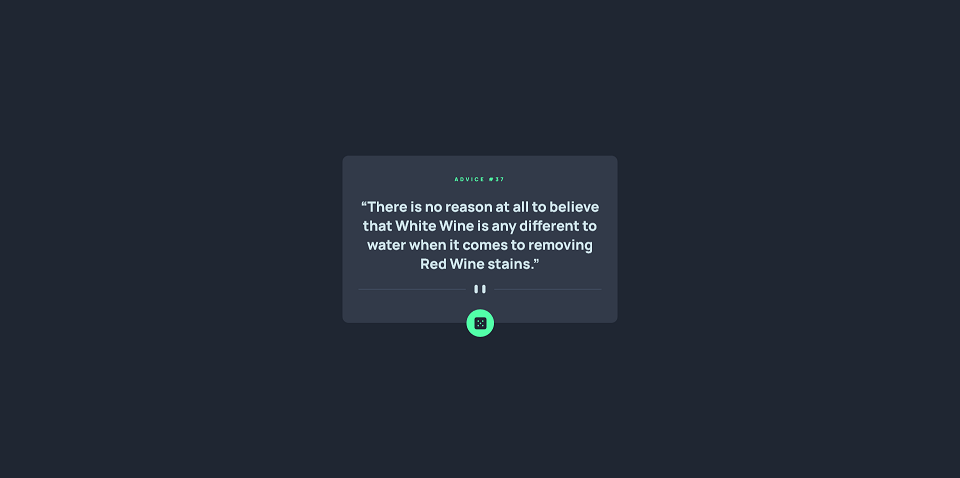 Advice Generator App
