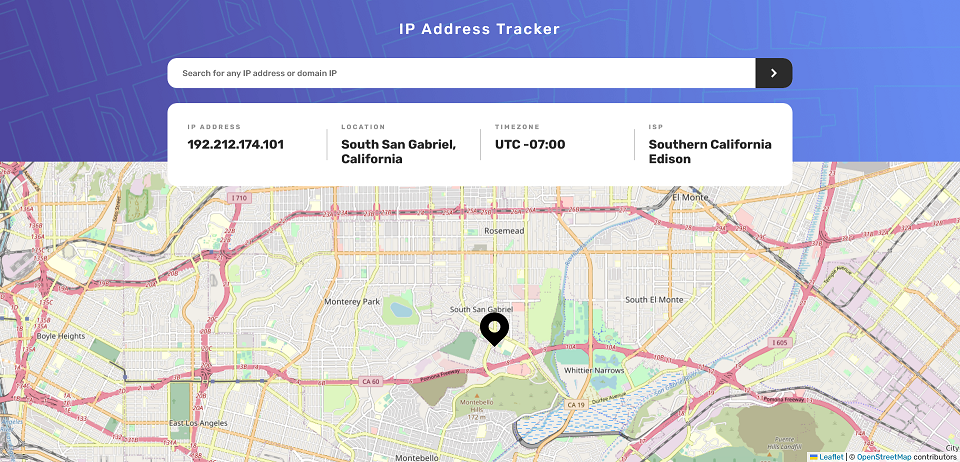 IP Address Tracker