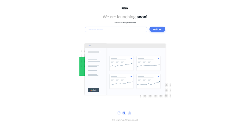 Ping Single Column Page
