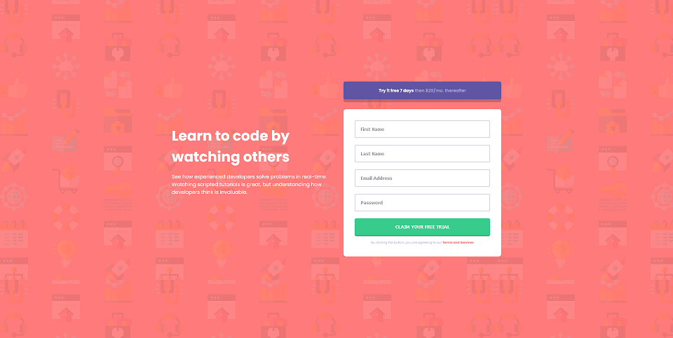 Signup Form Intro Component