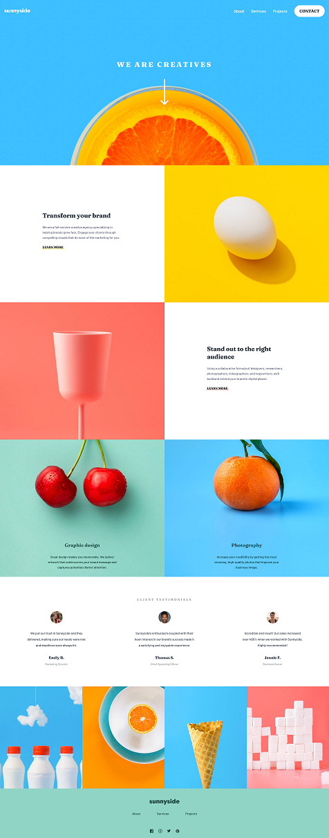 Sunnyside Agency Landing Page