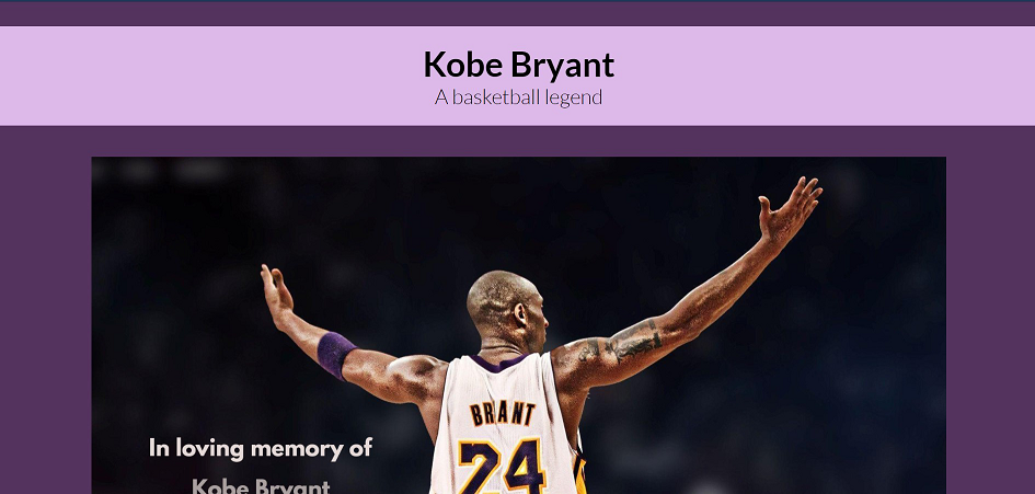 Tribute Page