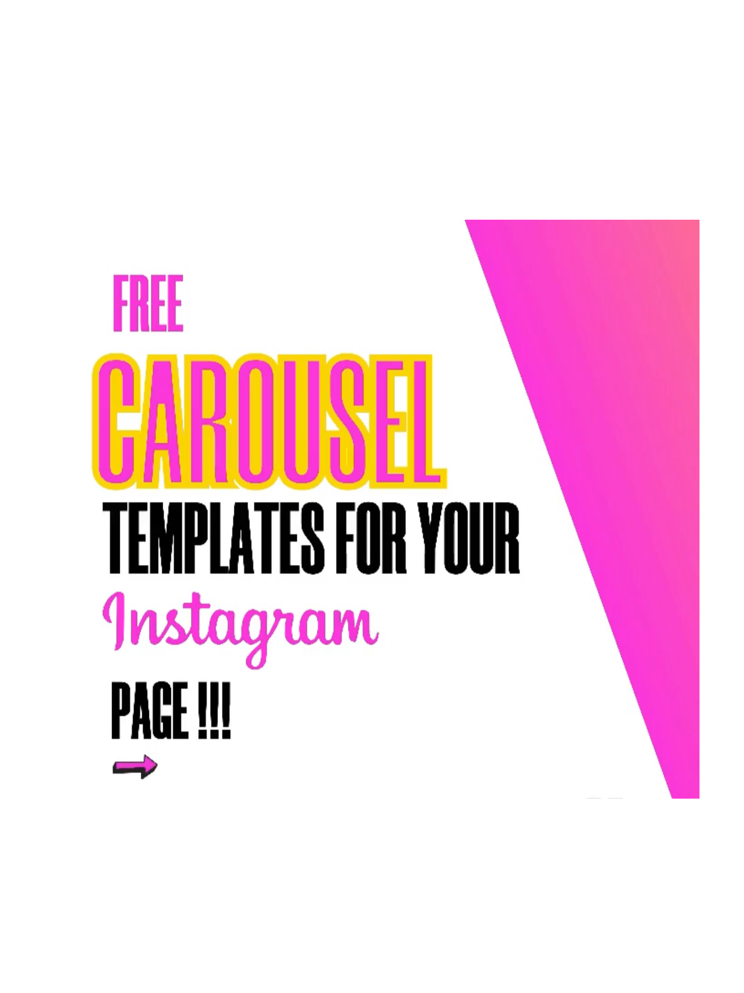 Free Carousel Templates for your Instagram Content