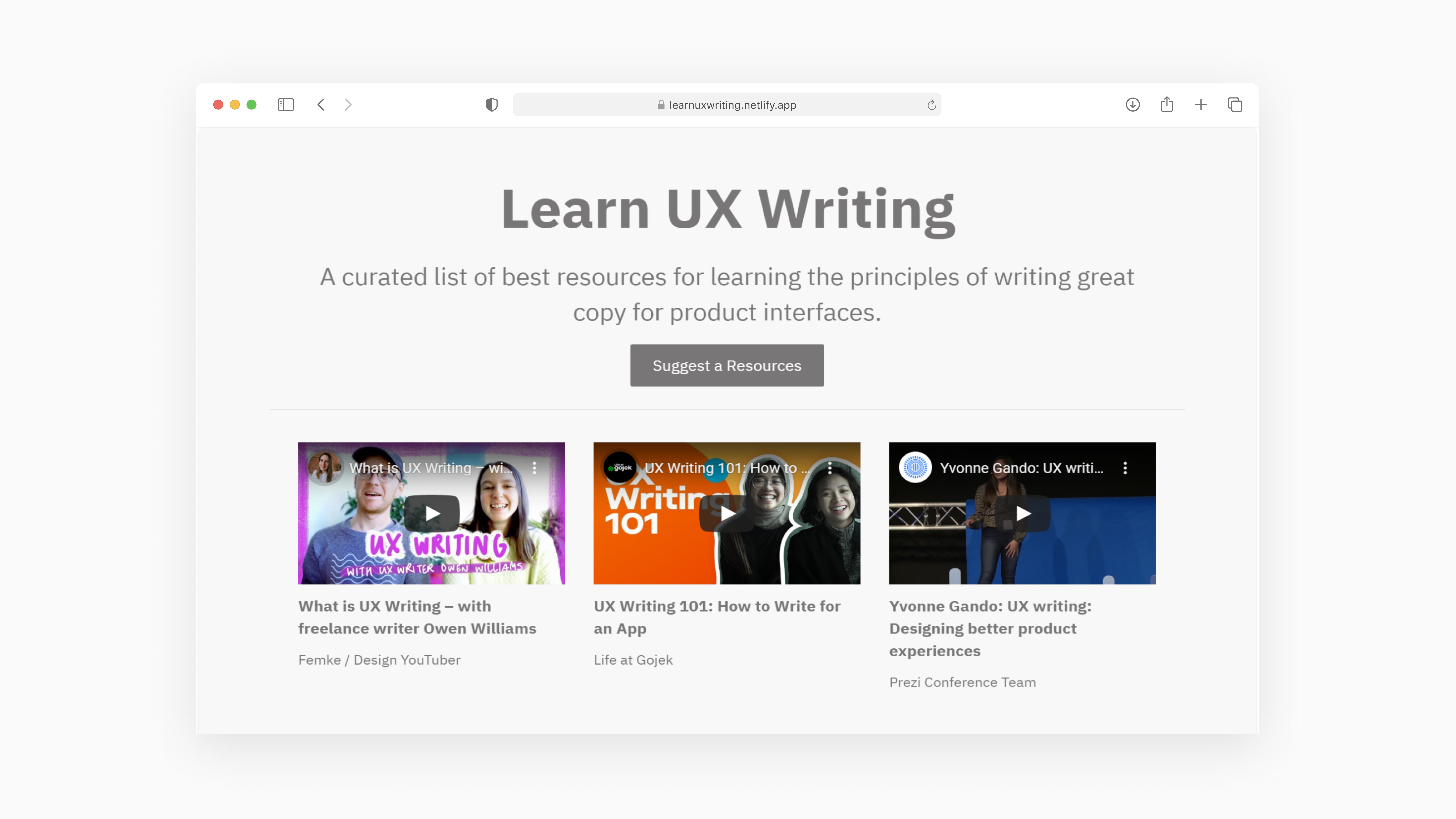 Learn UX Writing