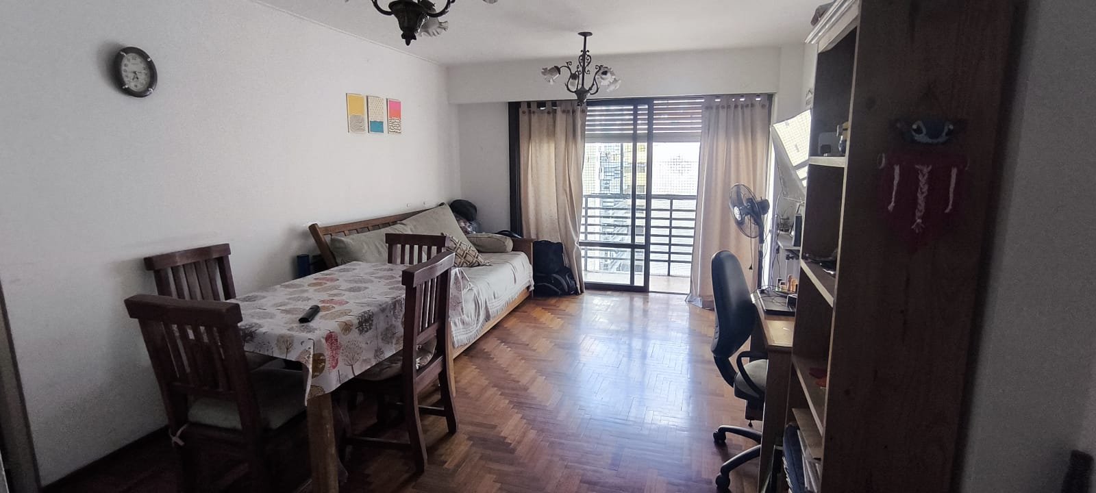 Doble balcón depto alquiler Nueva Cordoba 2 dormitorios