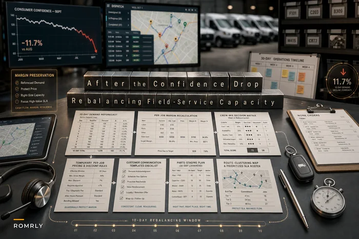 After the Confidence Drop: Rebalancing Field-Service Capacity, Pricing and Schedules to Protect Margins