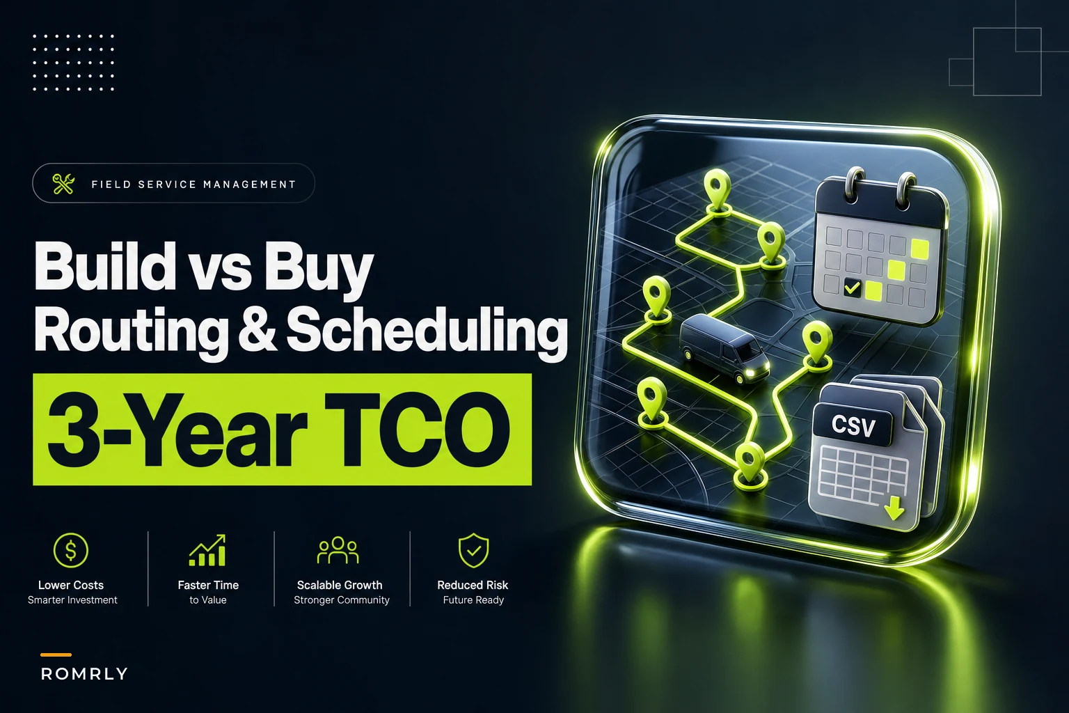 Build vs Buy for Routing & Scheduling: 3‑Year TCO, Staffing, Operational Risks, and Monitoring Baselines