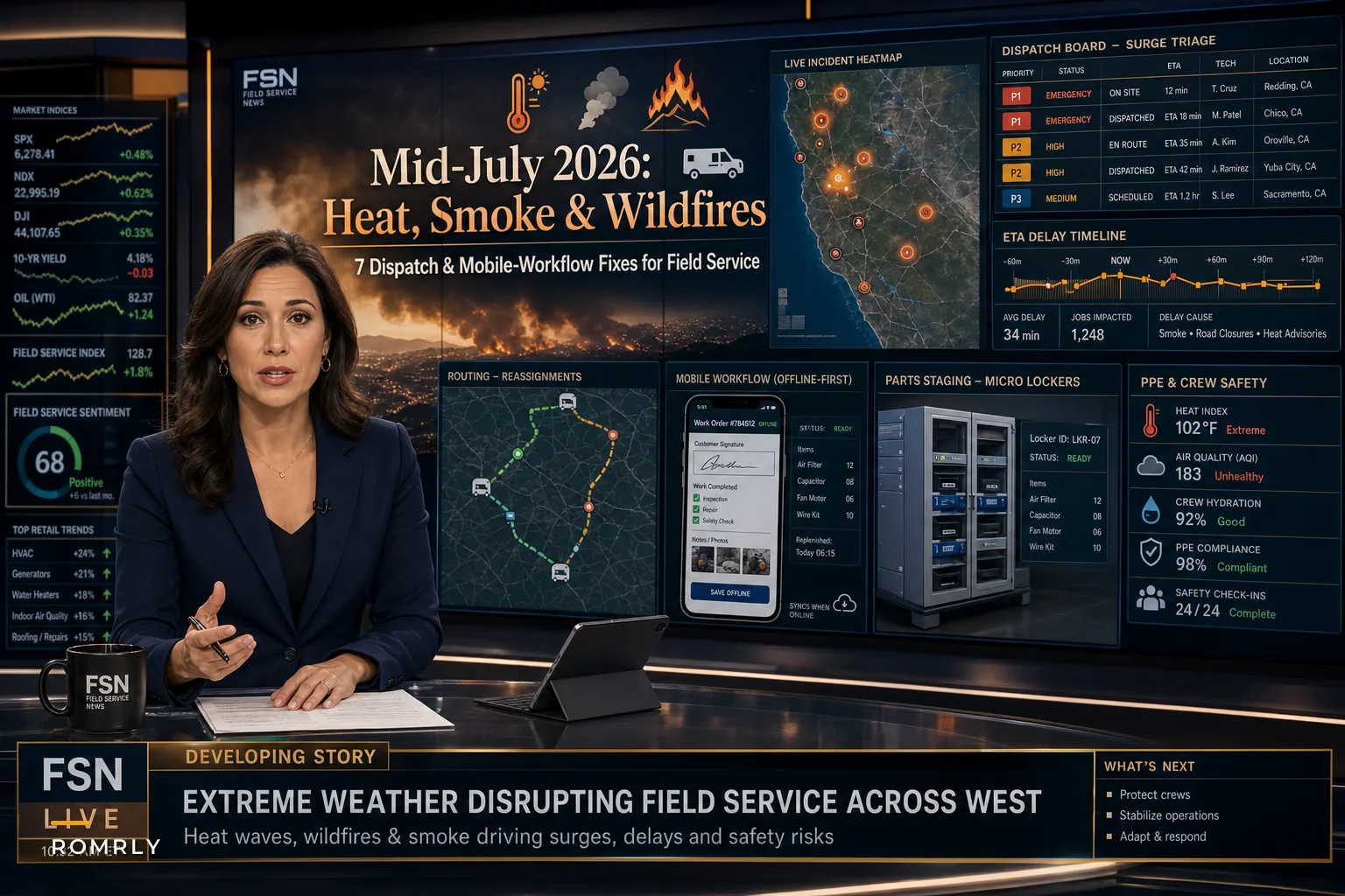Extreme summer weather: 7 dispatch and mobile‑workflow fixes for heat, smoke and wildfire disruptions