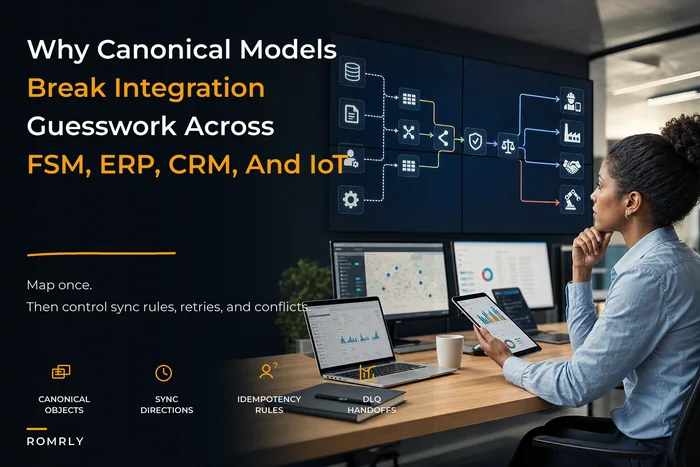 Field service data architecture: a canonical object model, sync rules and conflict‑resolution blueprint
