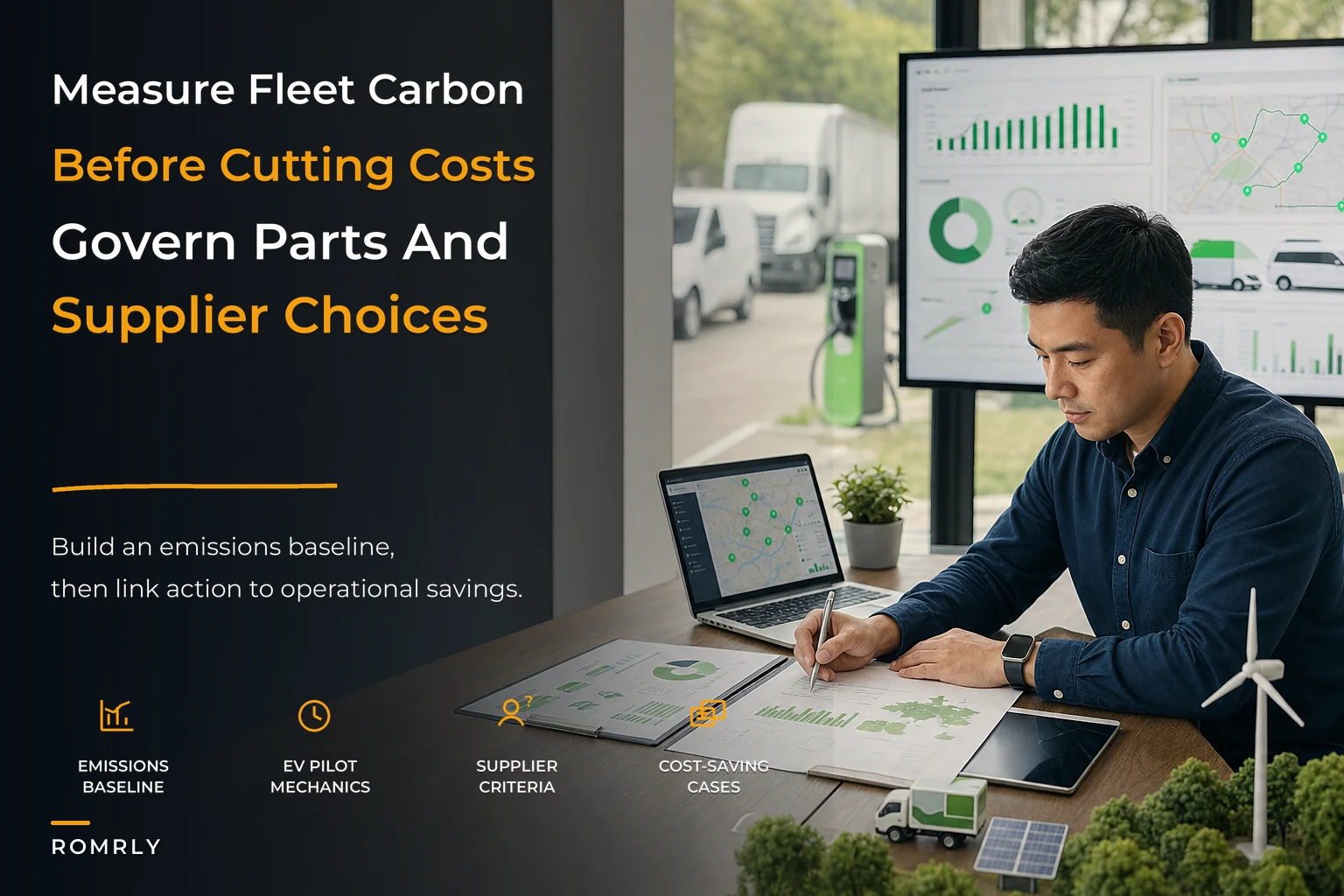 Field-service sustainability program for fleet, parts and carbon governance
