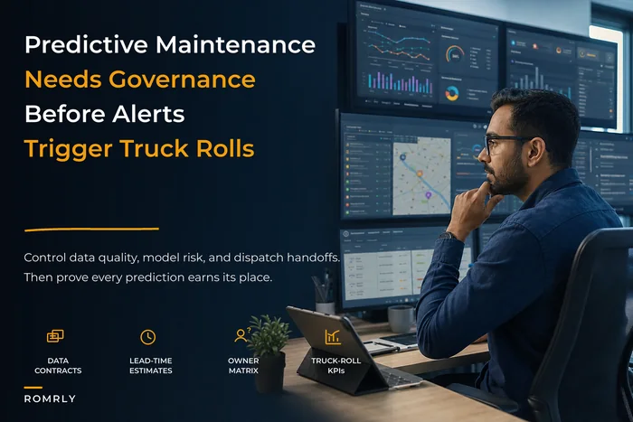 Govern predictive maintenance programs in field service