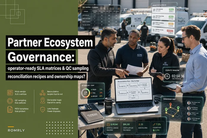 Partner ecosystem governance for multi-vendor field service