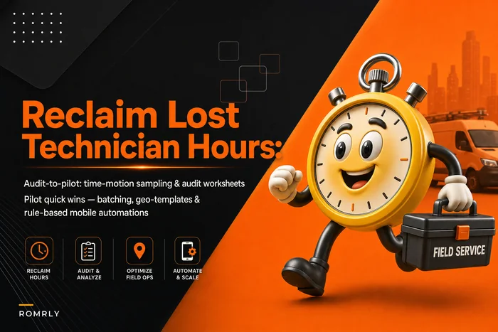 Reclaim lost technician hours: an audit‑to‑reclaim playbook to cut admin and travel time