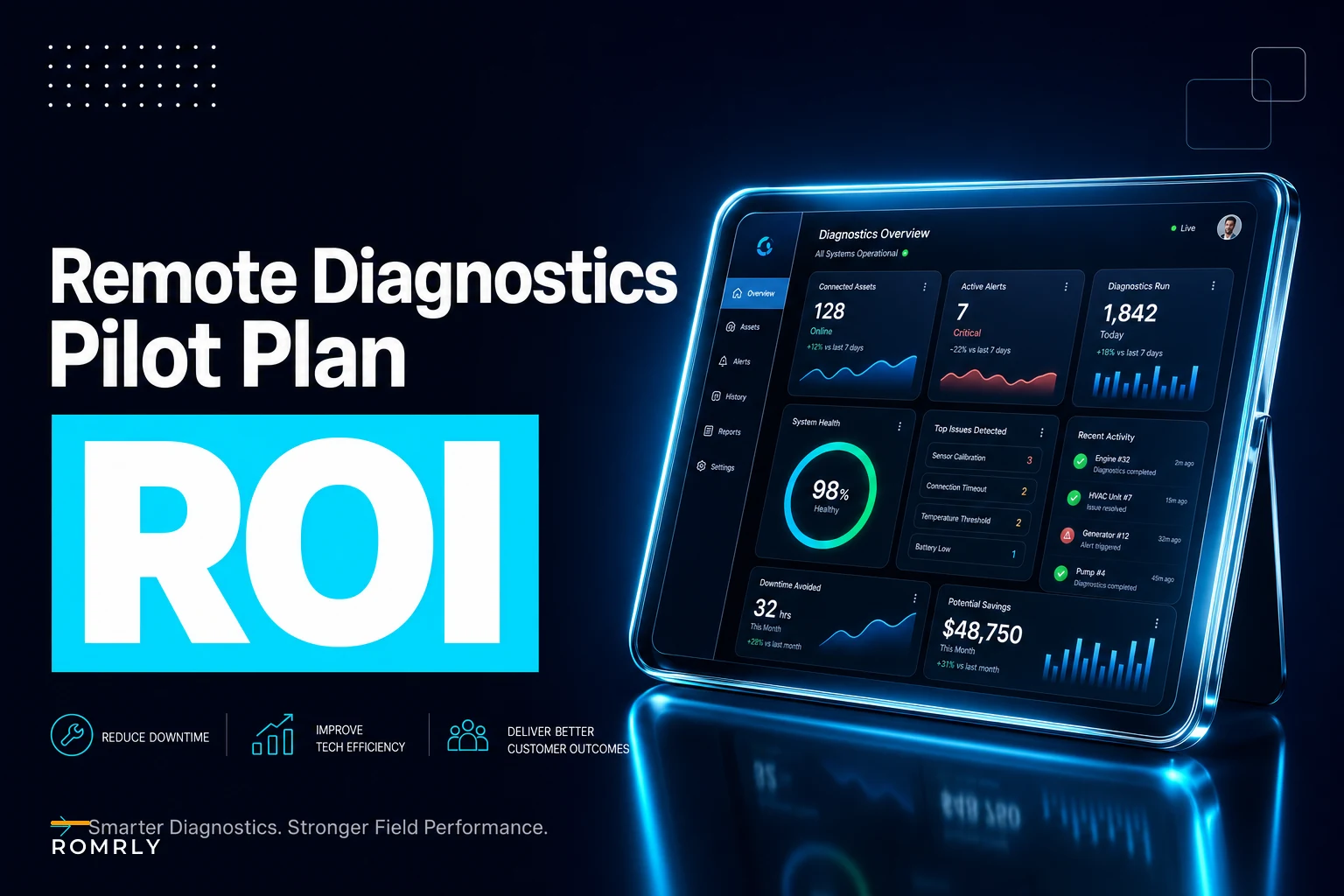 Remote diagnostics pilot plan to reduce truck rolls: required feeds, troubleshooting scripts and ROI checkpoints