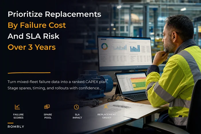 Replace right, on time: a failure-mode decision matrix and 3-year rollout plan for mixed-fleet asset replacement