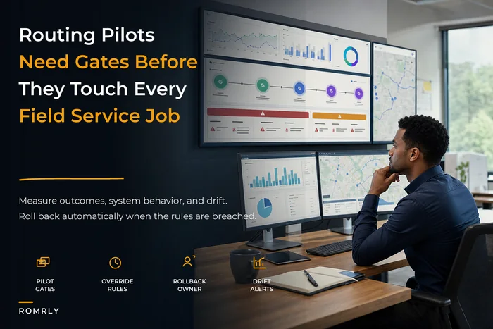 Scheduling governance for field service teams