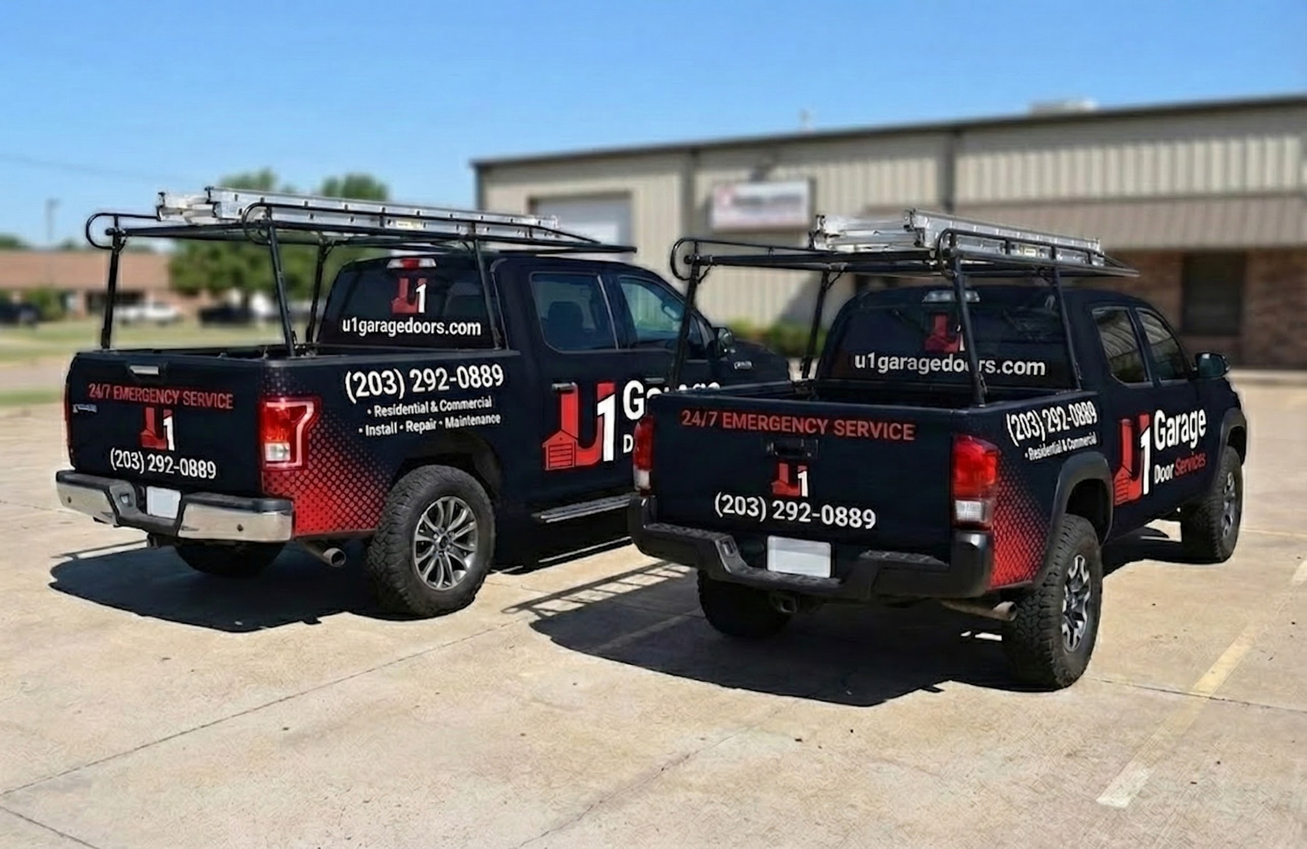 U1 Garage Doors service vehicle