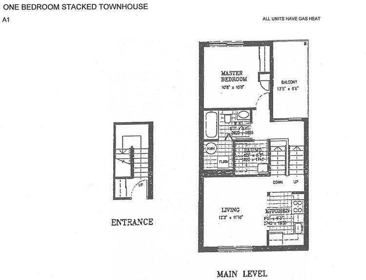 1 BDRM - Stacked