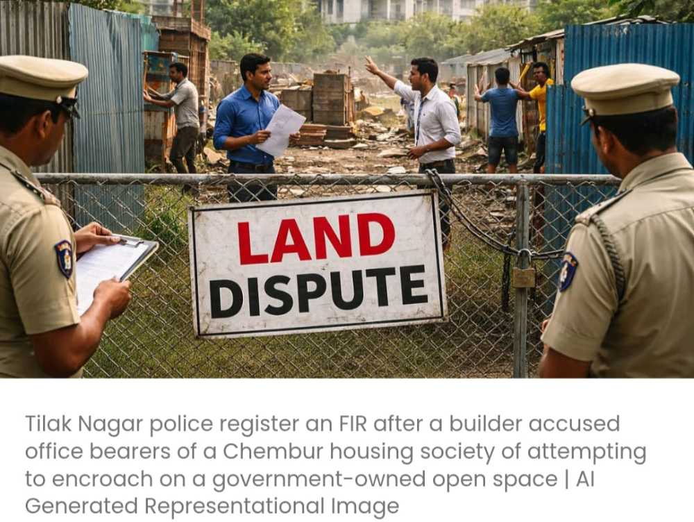 बिल्डर ने कथित भूमि हड़पने के प्रयास के आरोप में चेंबूर सोसाइटी के पदाधिकारियों के खिलाफ एफआईआर दर्ज कराई