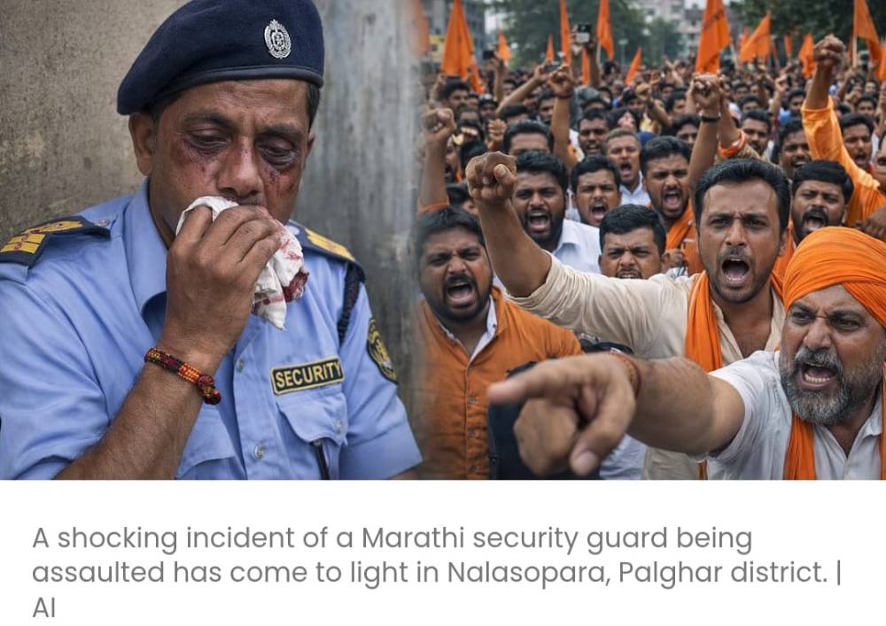 मराठी सुरक्षा गार्ड पर हमला, अपमानजनक टिप्पणियों से व्यापक राजनीतिक आक्रोश
