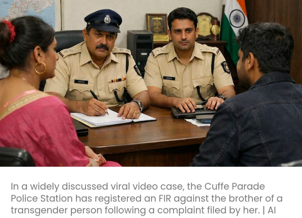 कफ परेड पुलिस ने ट्रांसजेंडर व्यक्ति के भाई के खिलाफ वीडियो लीक करने की धमकी और नौकरी की मांग के मामले में एफआईआर दर्ज की