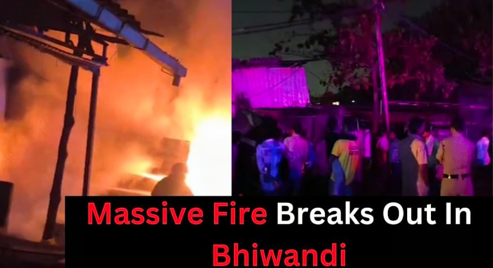 फातिमा नगर स्थित कबाड़ गोदाम में लगी भीषण आग, कारण अभी तक अज्ञात