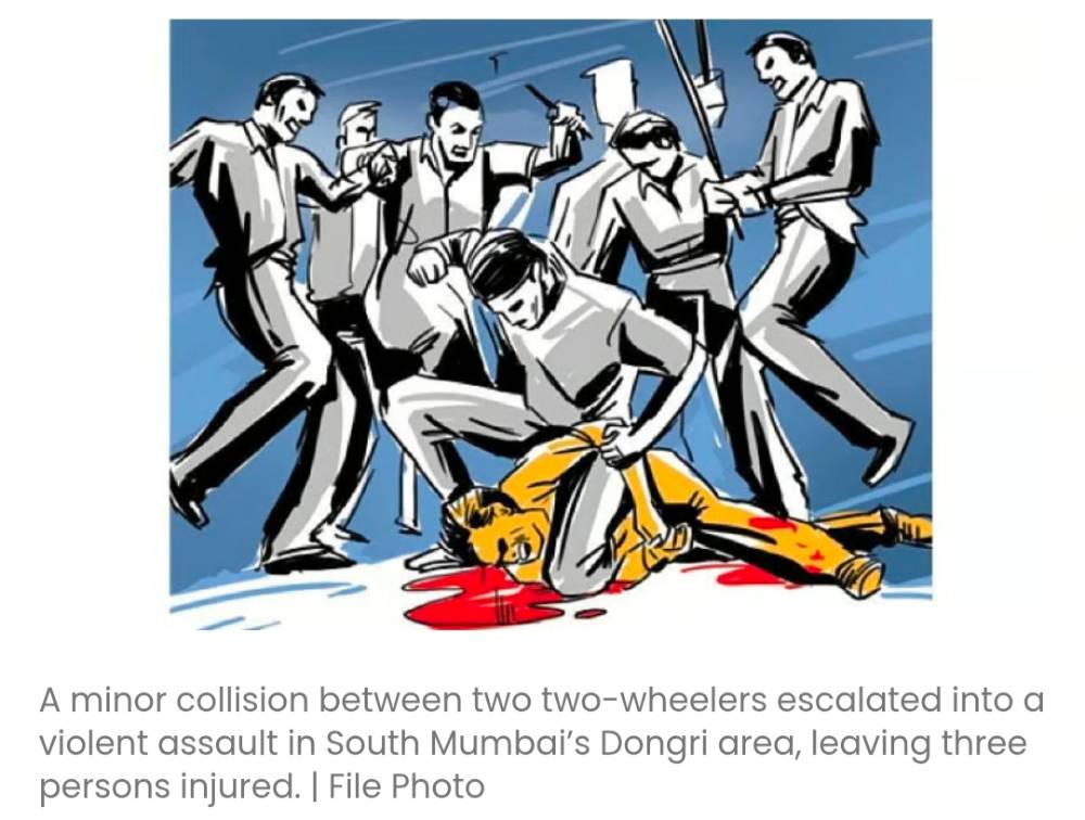 डोंगरी में मामूली स्कूटर दुर्घटना हिंसक भीड़ के हमले में तब्दील हो गई; 3 गिरफ्तार, 1 हिरासत में, अन्य की तलाश जारी है