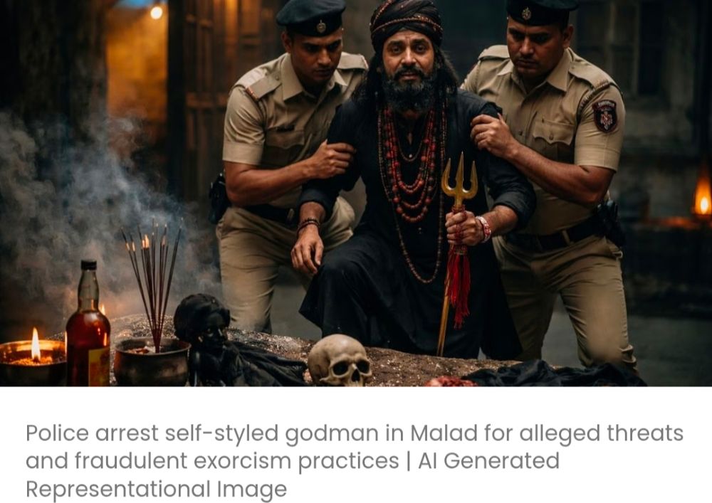 मलाड में झाड़-फूंक के दौरान पीड़ितों को धमकाने के आरोप में स्वयंभू धर्मगुरु गिरफ्तार, धोखाधड़ी के आरोप सामने आए