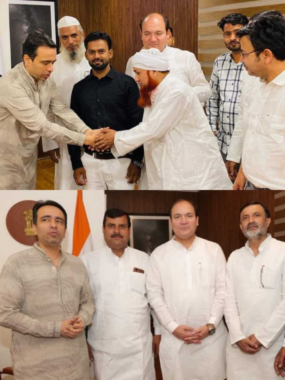 थानाभवन विधायक ने राजकीय पॉलीटेक्निकल कालेज निर्माण हेतु केंद्रीय मंत्री से मुलाक़ात कर माँग पत्र सौंपा