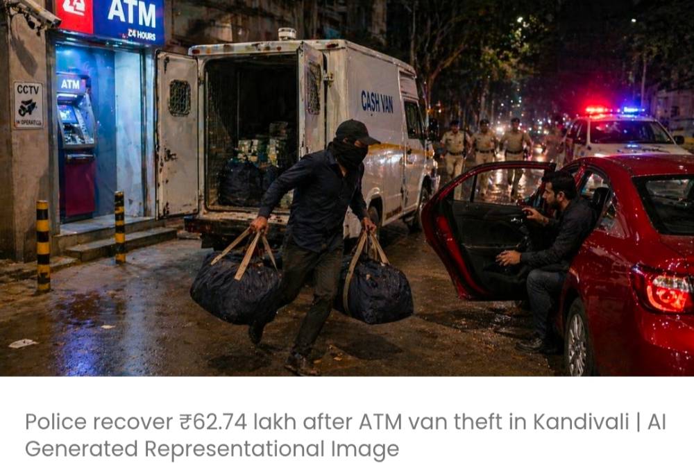 कांदिवली में एटीएम कैश वैन से 62.74 लाख रुपये चोरी करने के आरोप में 2 गिरफ्तार; पूरी रकम बरामद