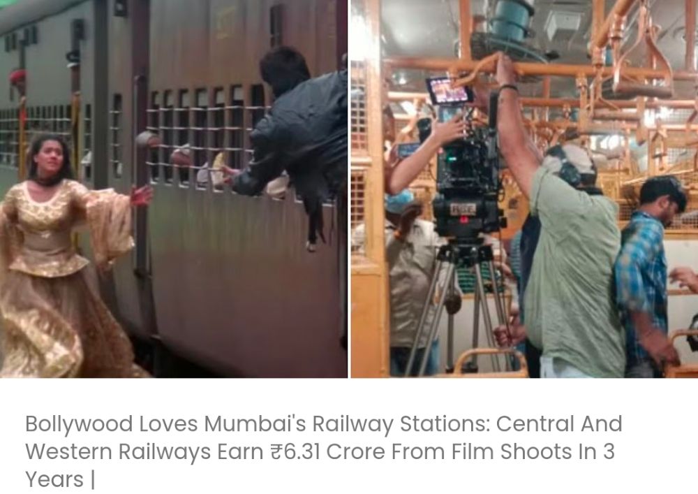 बॉलीवुड को मुंबई के रेलवे स्टेशन बेहद पसंद हैं: सेंट्रल और वेस्टर्न रेलवे ने 3 साल में फिल्म शूटिंग से ₹6.31 करोड़ की कमाई की