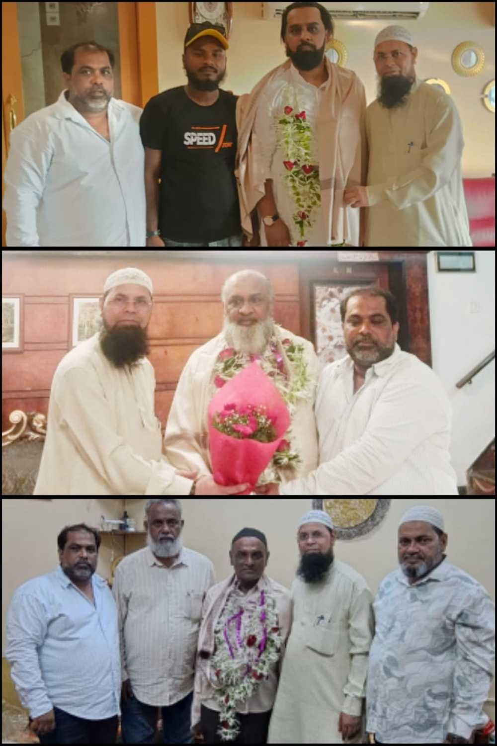 सांताक्रूज के आयशा अपार्टमेंट में हाजी ईब्राहीम शेख भाईजान का शानदार इस्तकबाल