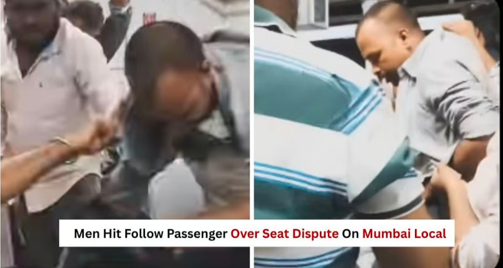 मुंबई की लोकल ट्रेन में सीट विवाद को लेकर दो लोगों ने एक सहयात्री को पीटा और दरवाजे तक घसीटा