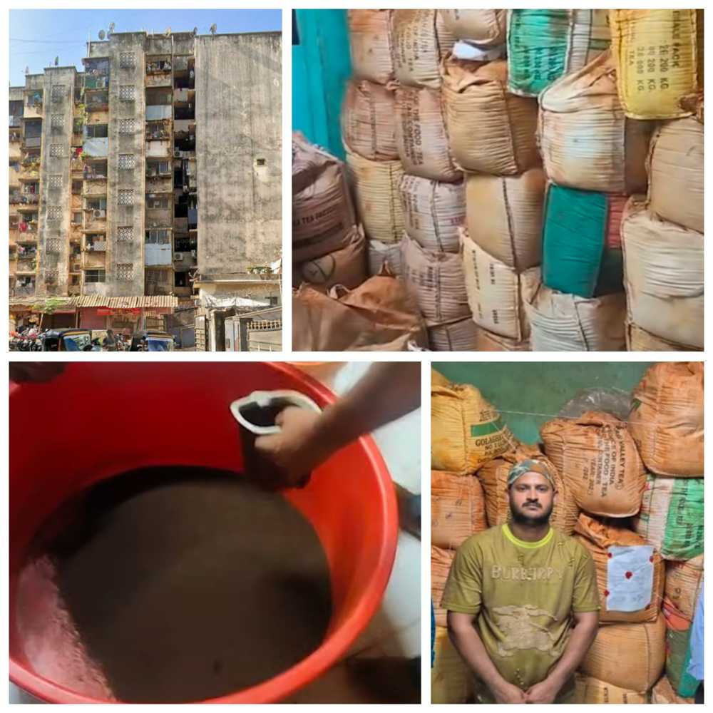 अंधेरी वेस्ट में मिलावटी चाय पाउडर बनाने का भंडाफोड़, 900 किलो माल जब्त