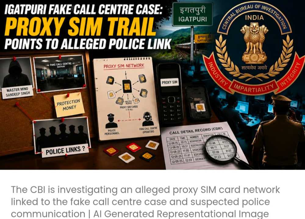 इगतपुरी फ़ेक कॉल सेंटर मामला: प्रॉक्सी सिम का सुराग़ पुलिस से कथित कनेक्शन की ओर इशारा करता है