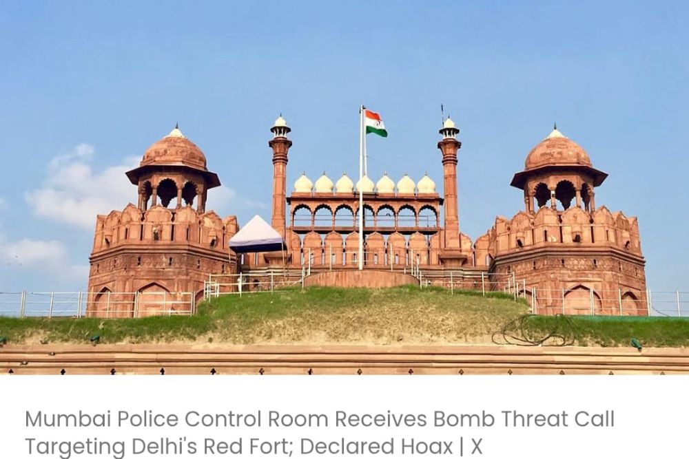 मुंबई पुलिस कंट्रोल रूम को दिल्ली के लाल किले को निशाना बनाने वाली बम की धमकी का कॉल मिला; इसे झूठा करार दिया गया