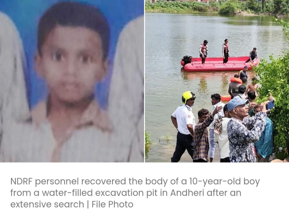 अंधेरी में पानी से भरे खुदाई वाले गड्ढे में डूबने से 10 साल के लड़के की मौत; ADR दर्ज