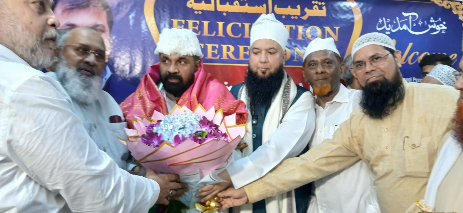 सचिन भाऊ अहीर के सत्कार समारोह में उमड़ा सम्मान और सद्भाव का संगम, उलेमा व दिग्गज हस्तियों ने दी मुबारकबाद