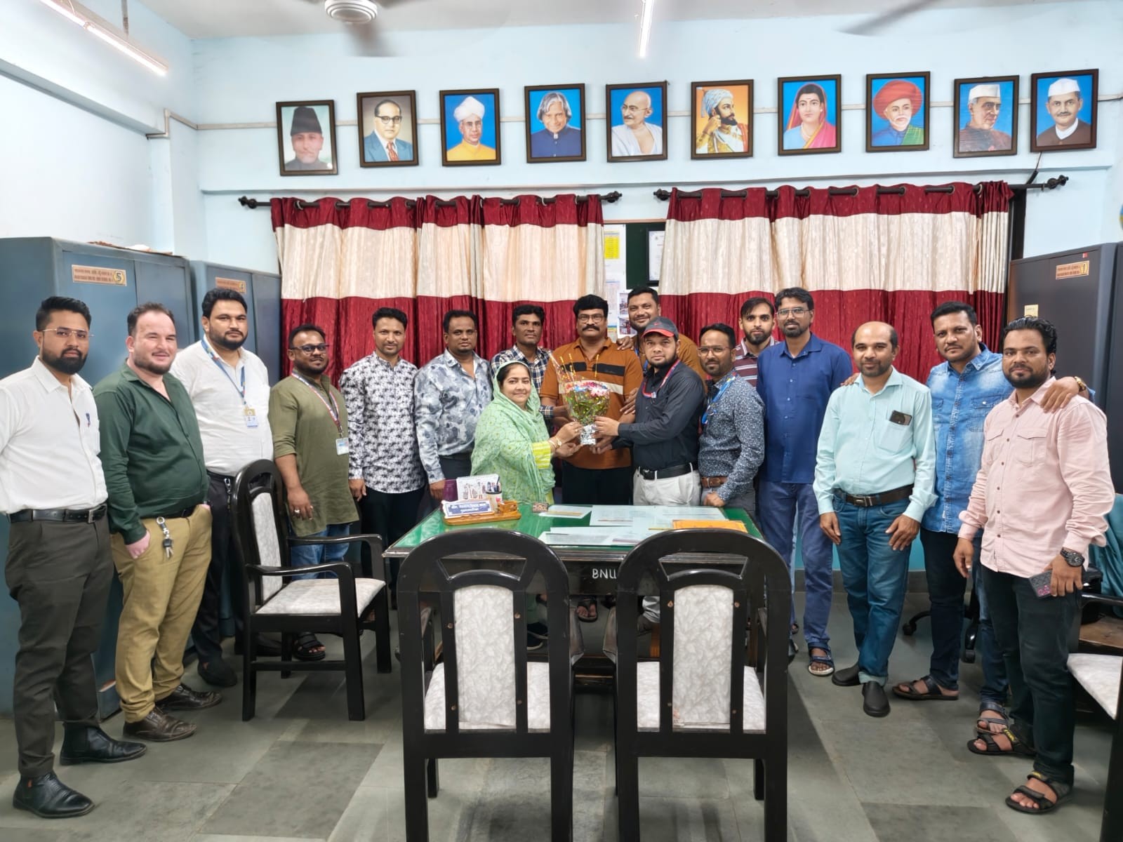शिक्षक सभा युनियन की ओर से तनवीर सैय्यद और नियाज अली शेख का भव्य सत्कार