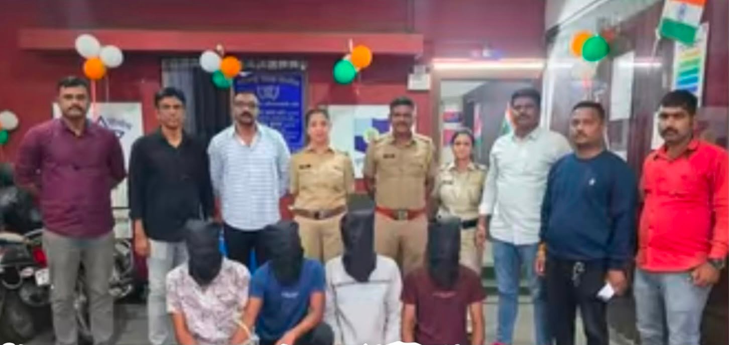 हत्या के प्रयास के आरोपियों को बिबवेवाड़ी पुलिस ने आठ घंटे तक पीछा कर पकड़ा