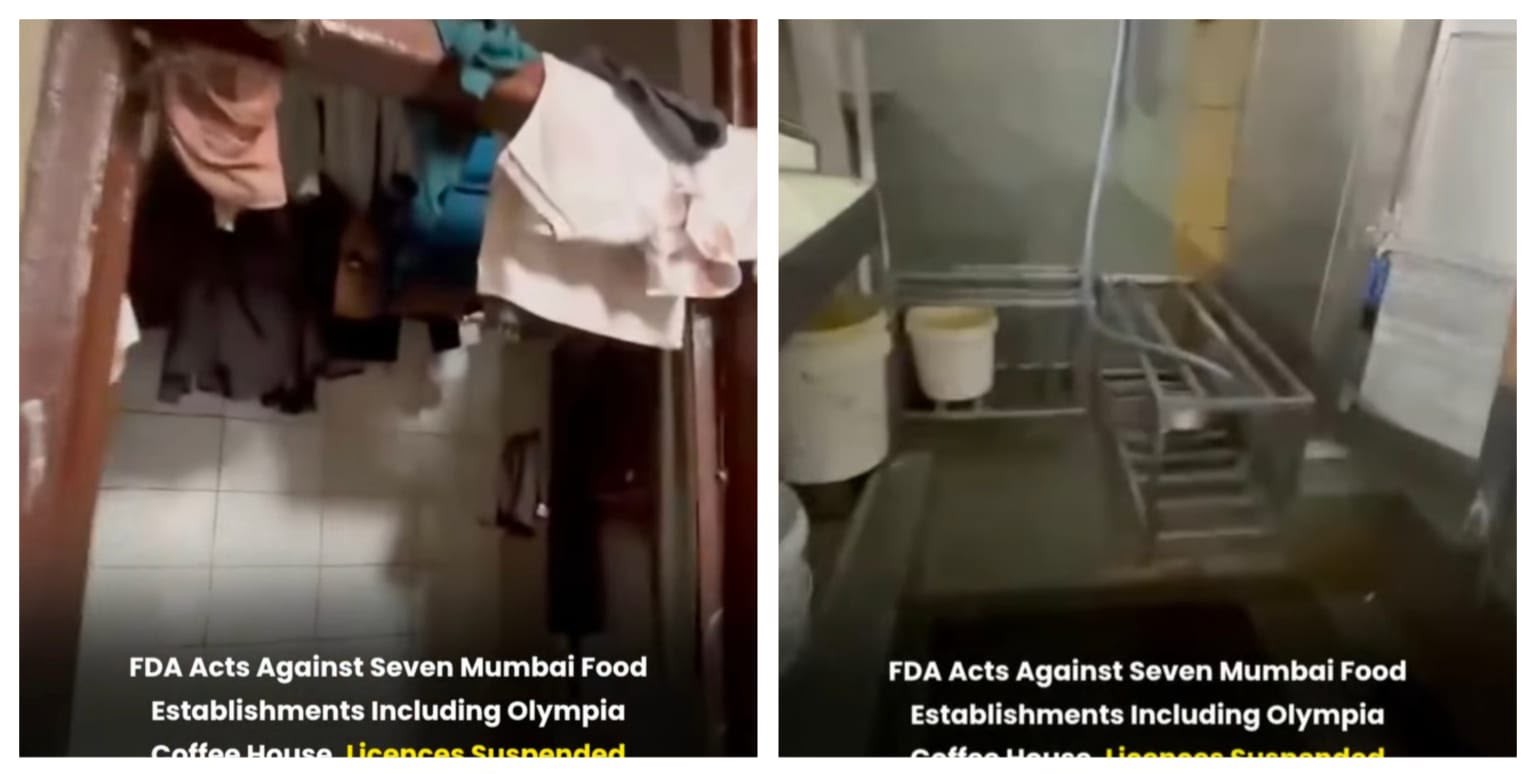 मुंबई में फूड एंड ड्रग एडमिनिस्ट्रेशन (FDA) ने बड़ी कार्रवाई करते हुए नियमों का उल्लंघन करने वाले 7 बड़े फूड एस्टेब्लिशमेंट्स (होटल, कैंटीन और दुकानों) के लाइसेंस तुरंत प्रभाव से निलंबित कर दिए हैं।