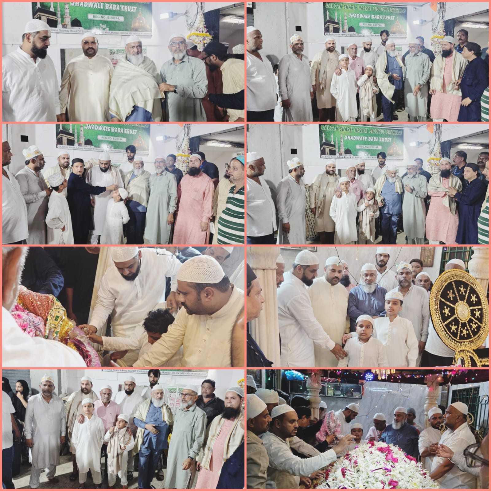 सांताक्रुज़ में हज़रत सिद्दीक़ शाह रहमतुल्लाहि अलैह के उर्स पर हाजी इब्राहीम शेख भाईजान की ख़ुसूसी मौजूदगी