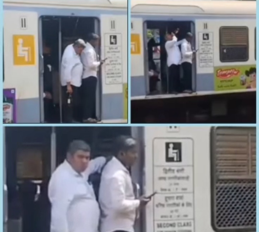 विरार-चर्चगेट लोकल में यात्री के कथित शराब पीने का वीडियो वायरल, बोतल फेंकने का भी आरोप